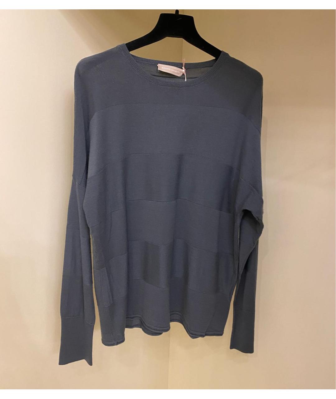 Bruno Manetti Антрацитовый шерстяной джемпер / свитер, фото 6