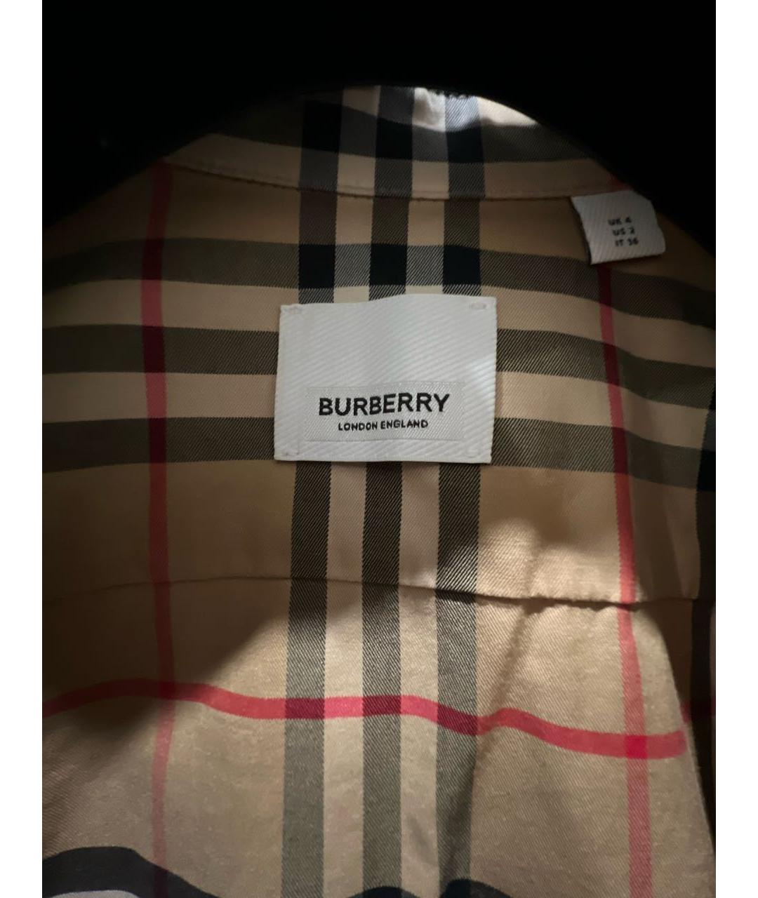 BURBERRY Коричневая хлопковая рубашка, фото 5