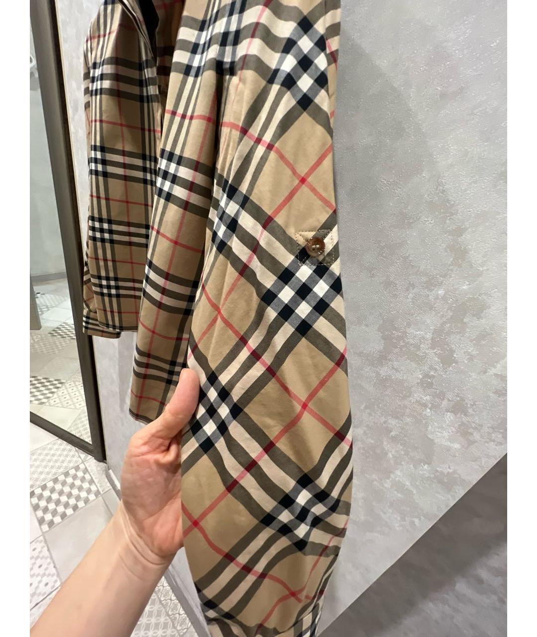 BURBERRY Коричневая хлопковая рубашка, фото 8