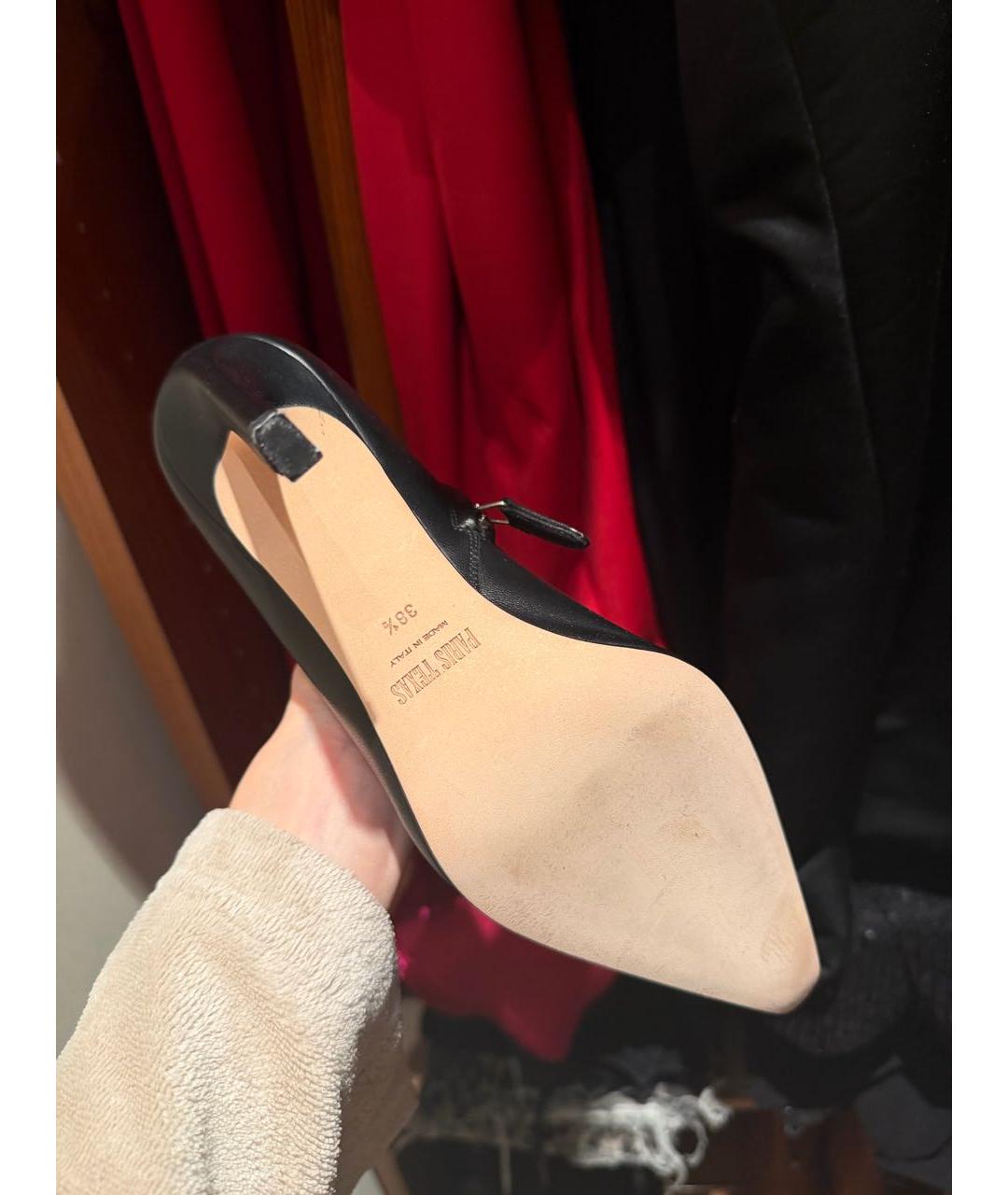 PARIS TEXAS Черные кожаные ботильоны, фото 5