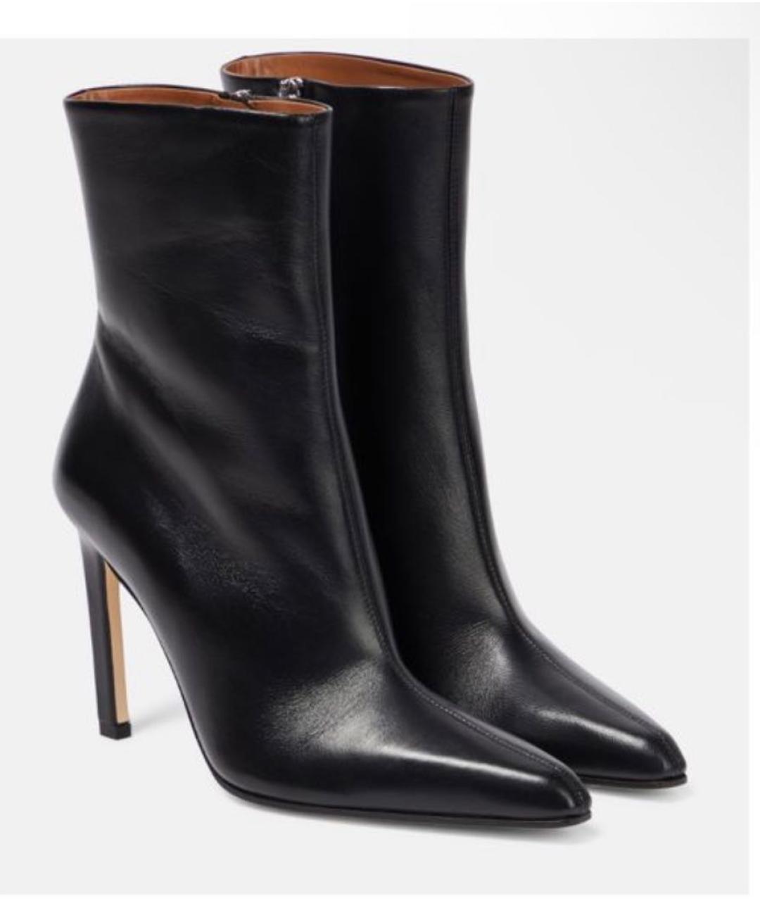PARIS TEXAS Черные кожаные ботильоны, фото 2