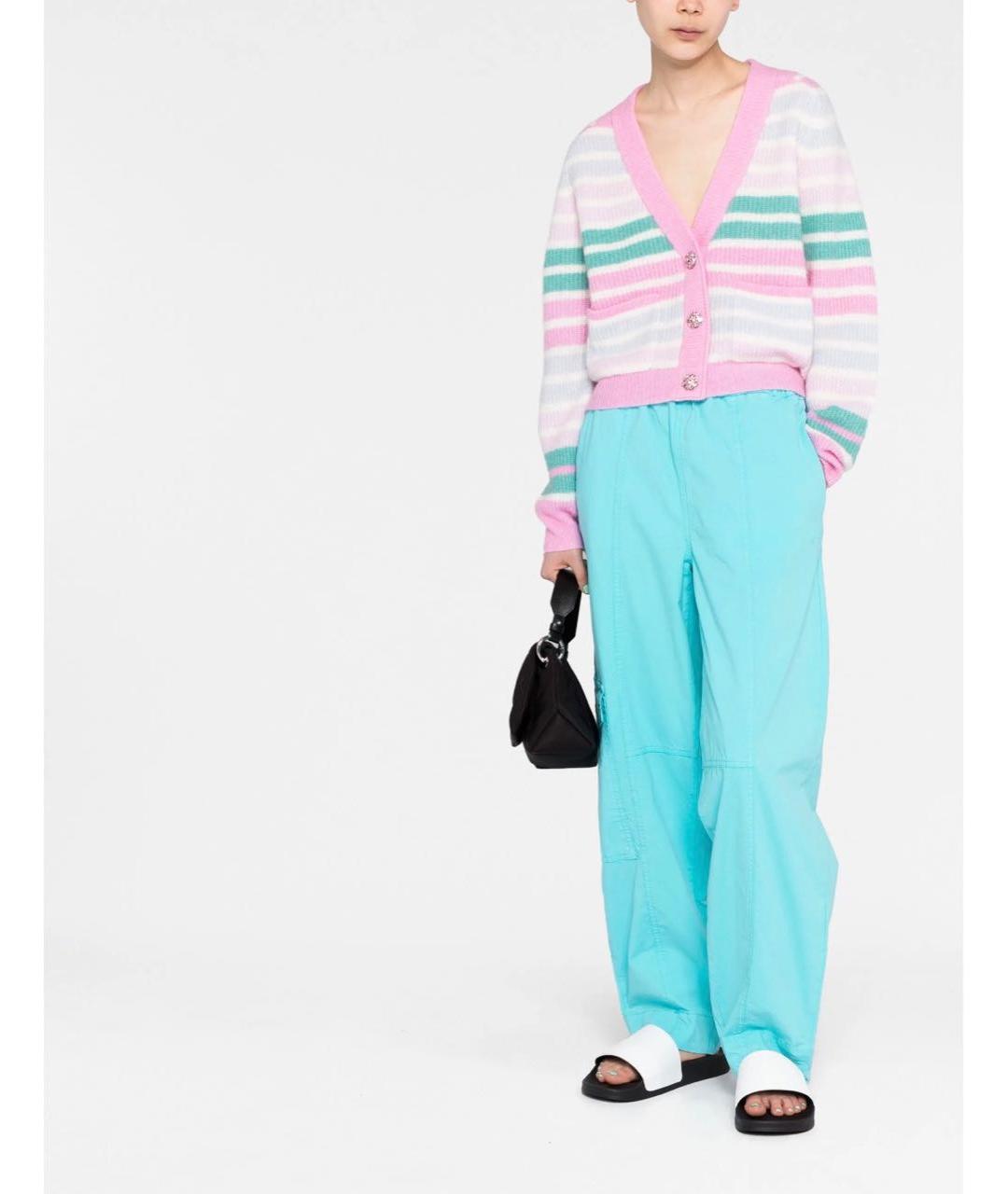 GANNI Розовый шерстяной кардиган, фото 4