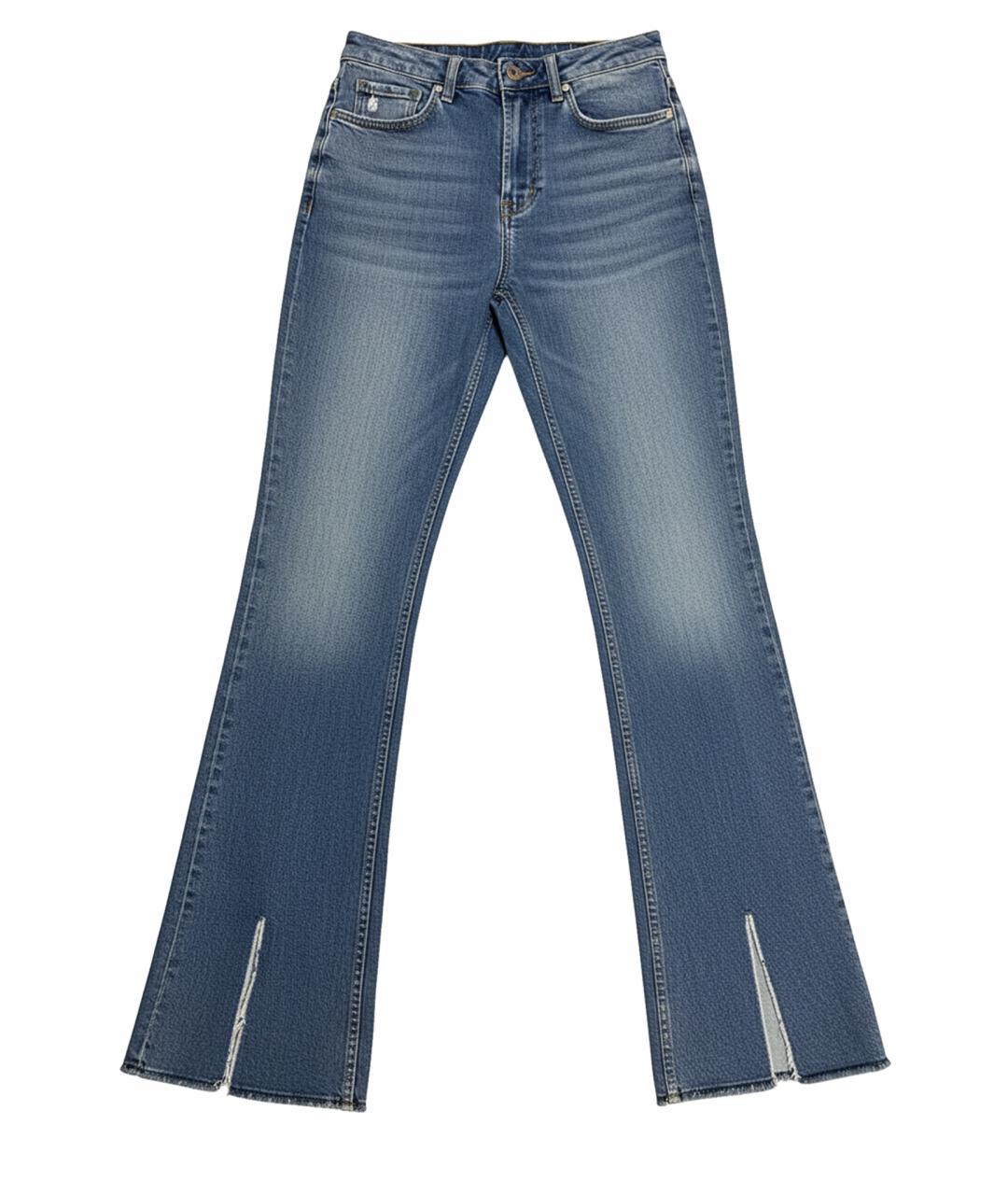 ANINE BING Синие хлопковые джинсы клеш, фото 1