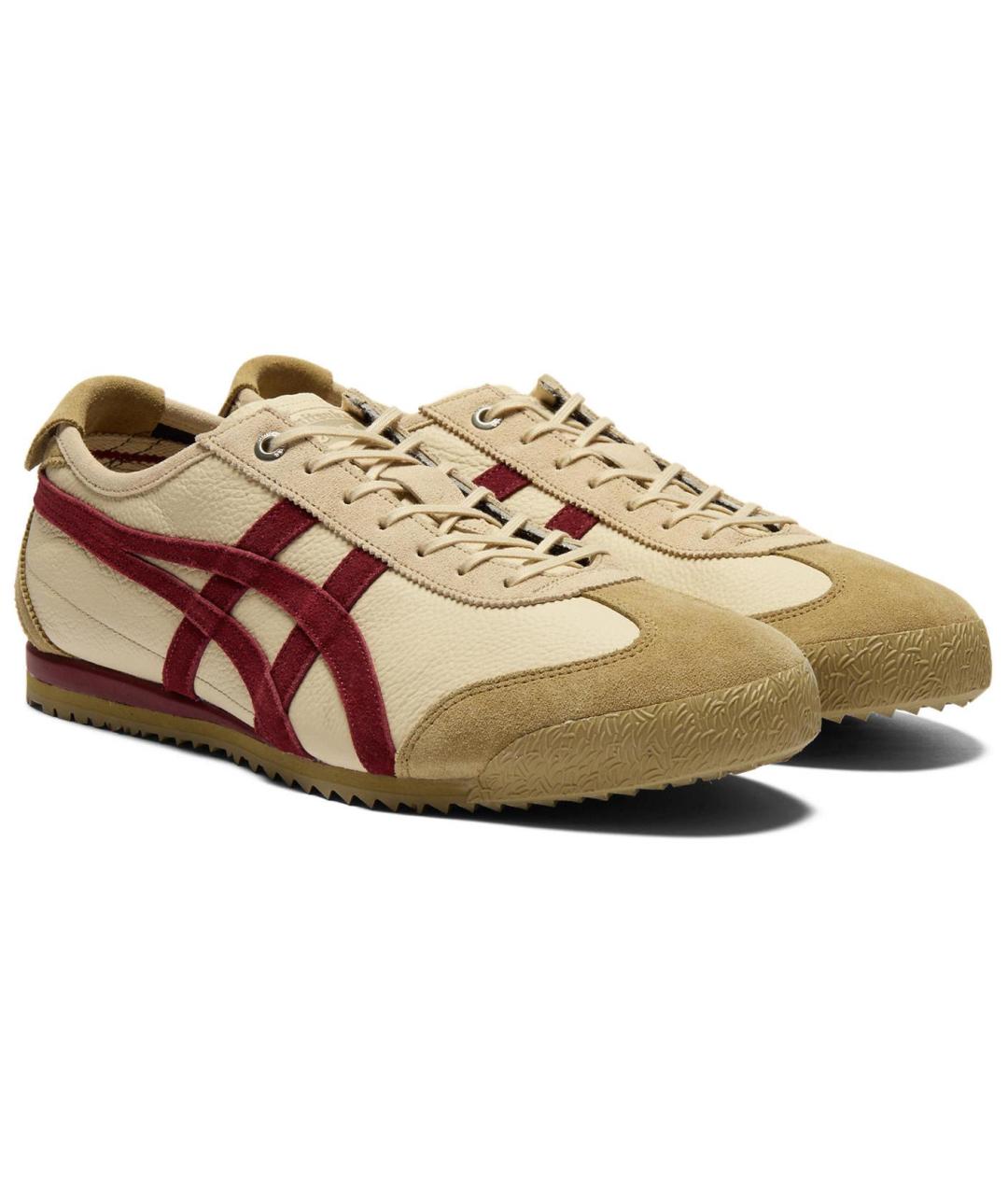 ONITSUKA TIGER Бежевые кожаные кроссовки, фото 2