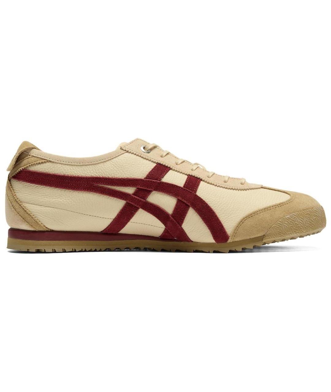 ONITSUKA TIGER Бежевые кожаные кроссовки, фото 1