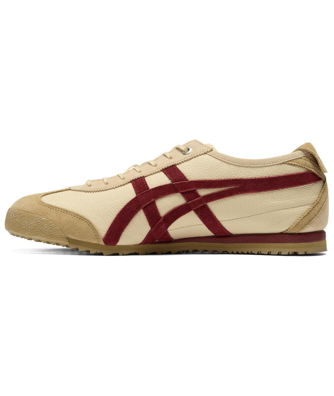 ONITSUKA TIGER Бежевые кожаные кроссовки, фото 6