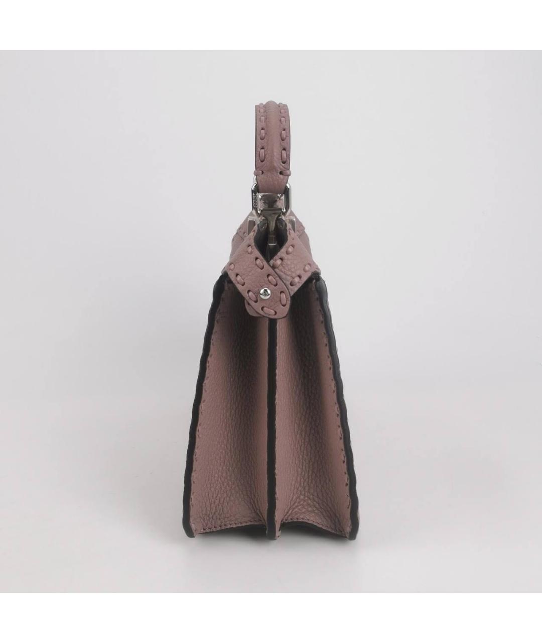 FENDI Розовая кожаная сумка тоут, фото 2