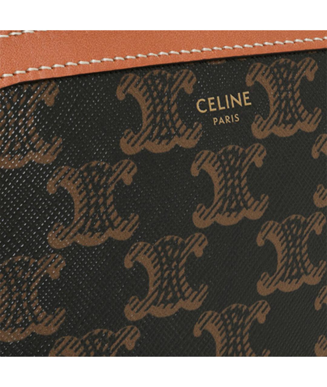 CELINE Коричневая сумка через плечо, фото 4