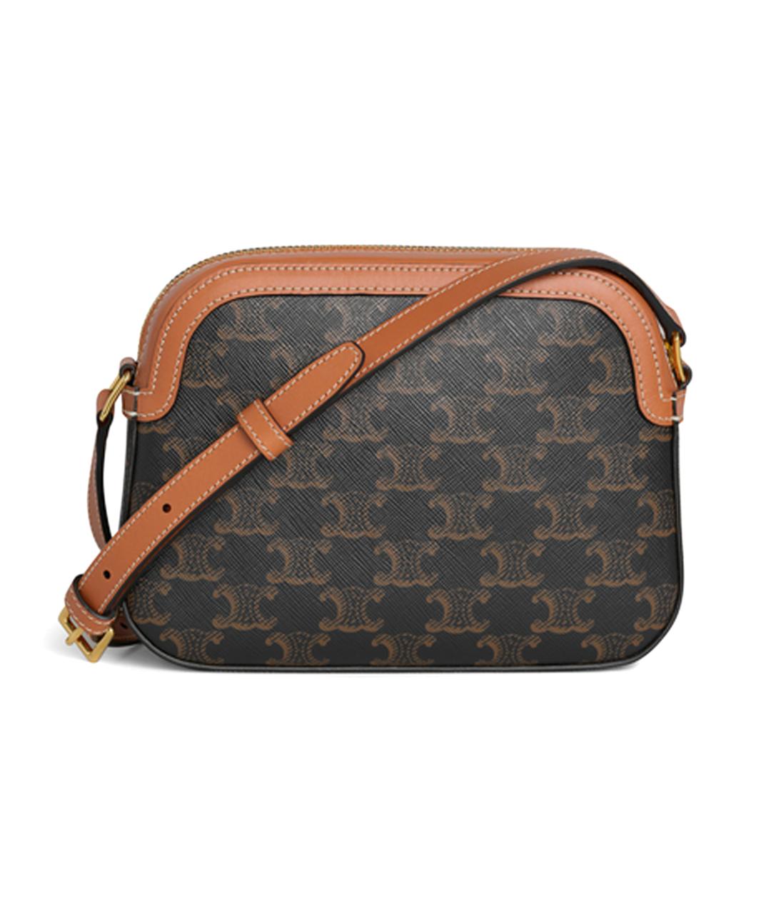 CELINE Коричневая сумка через плечо, фото 3