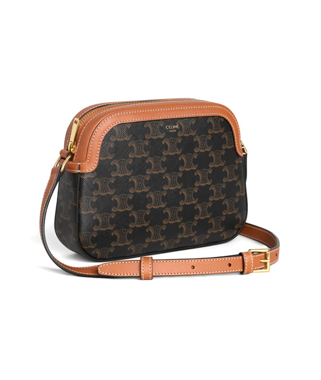 CELINE Коричневая сумка через плечо, фото 2