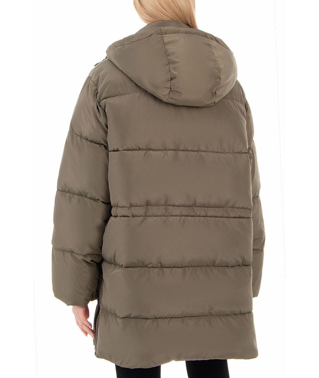 GANNI Хаки полиэстеровая куртка, фото 3