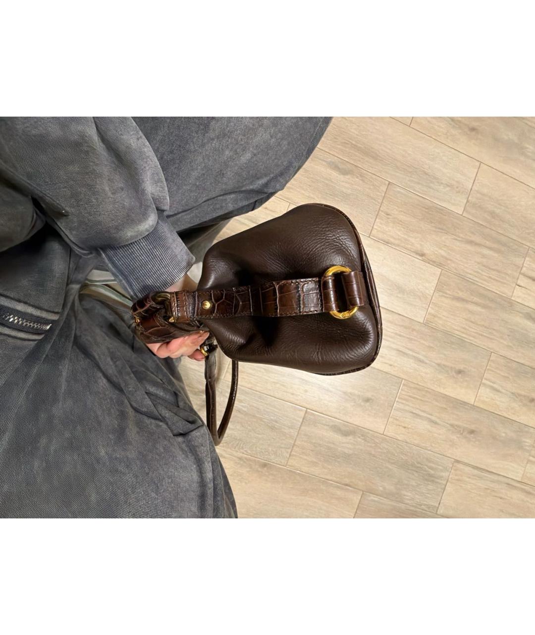 ESCADA Коричневая кожаная сумка тоут, фото 6