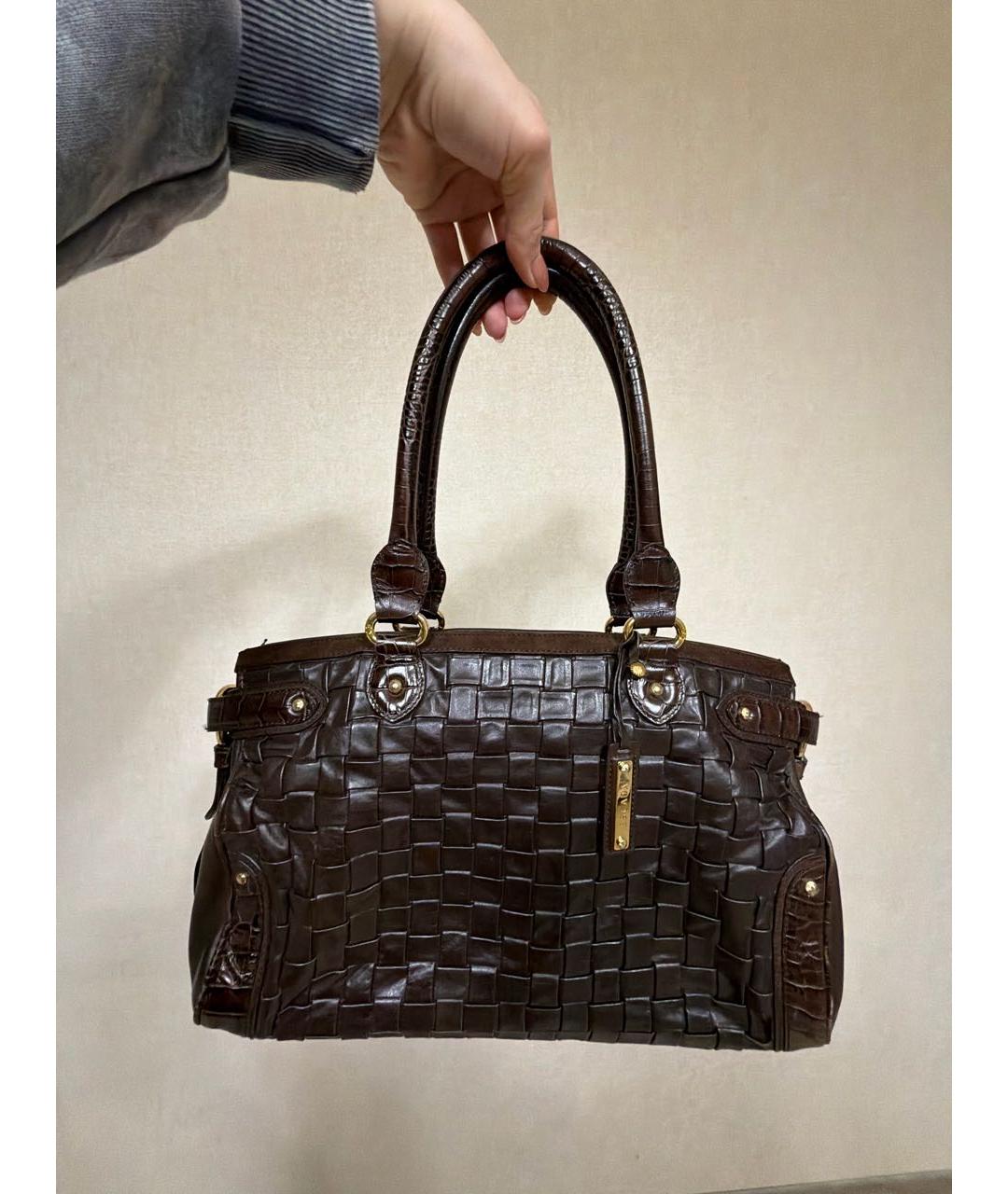 ESCADA Коричневая кожаная сумка тоут, фото 8