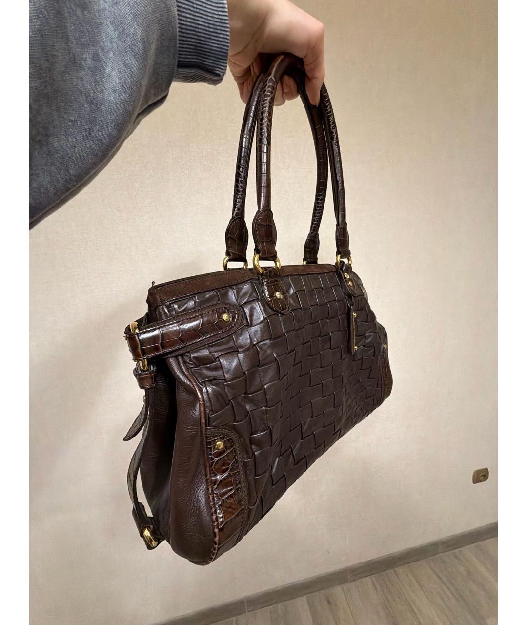 ESCADA Коричневая кожаная сумка тоут, фото 2