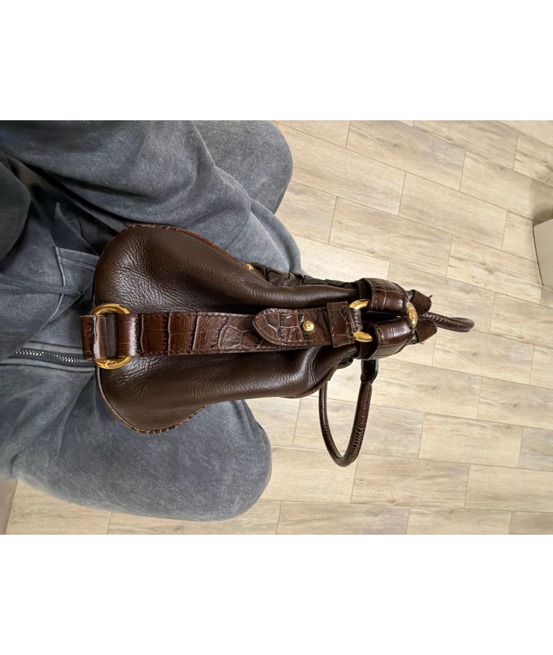 ESCADA Коричневая кожаная сумка тоут, фото 7
