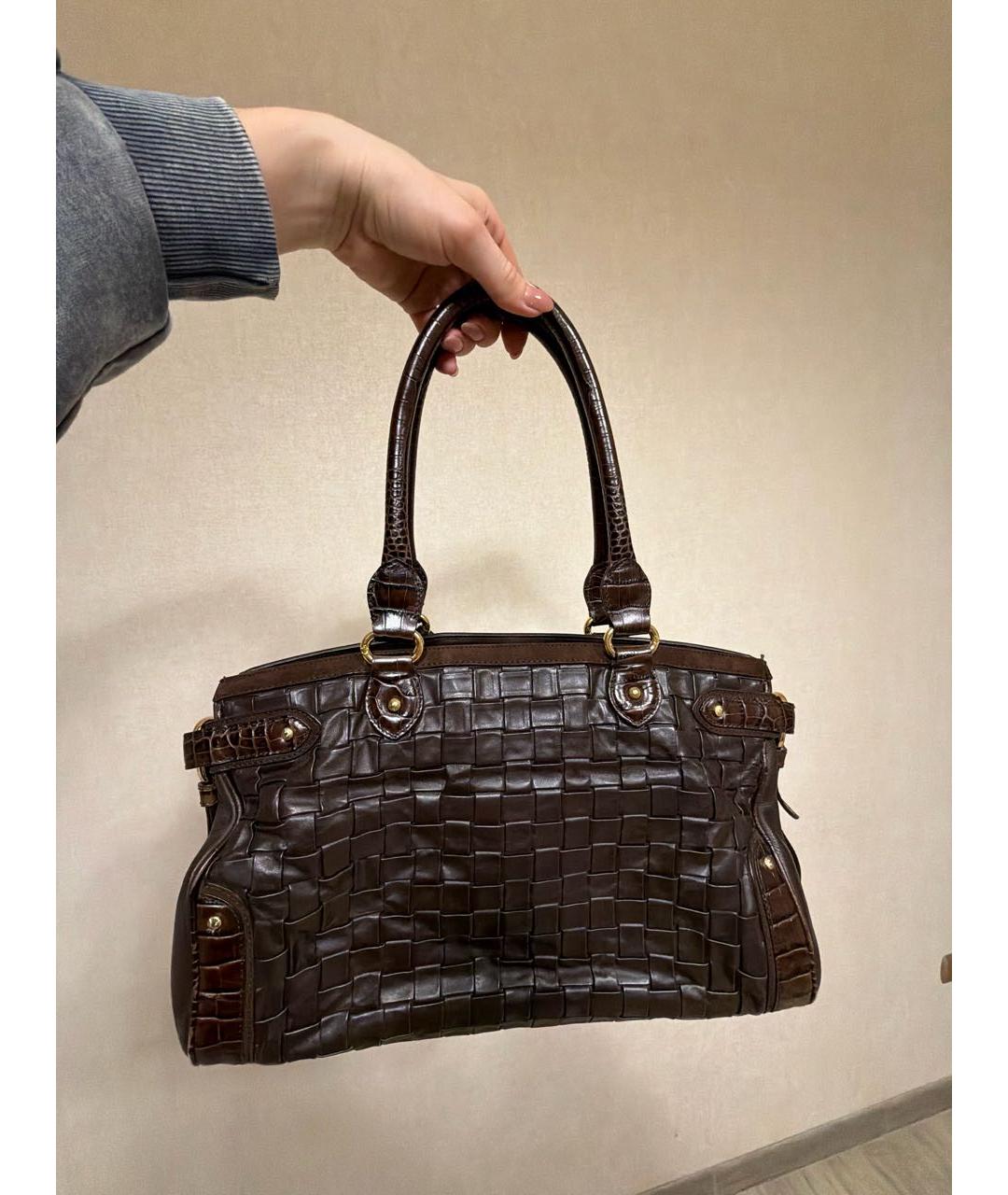 ESCADA Коричневая кожаная сумка тоут, фото 3