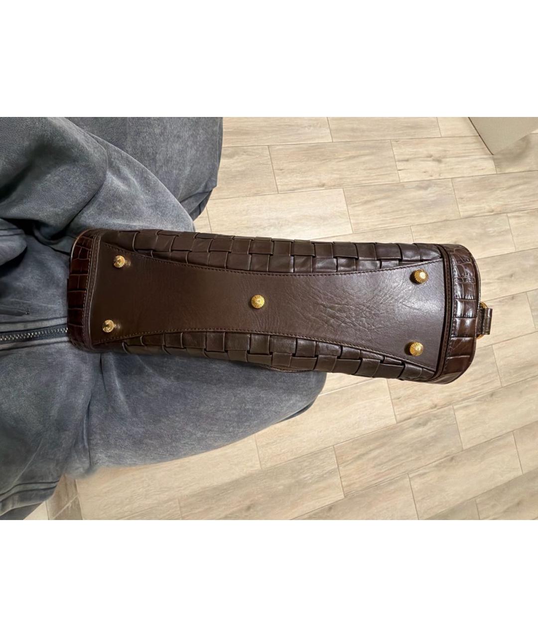 ESCADA Коричневая кожаная сумка тоут, фото 5