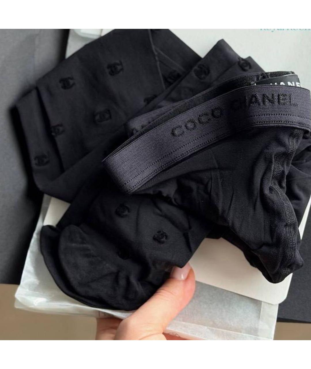 CHANEL Черные носки, чулки и колготы, фото 4