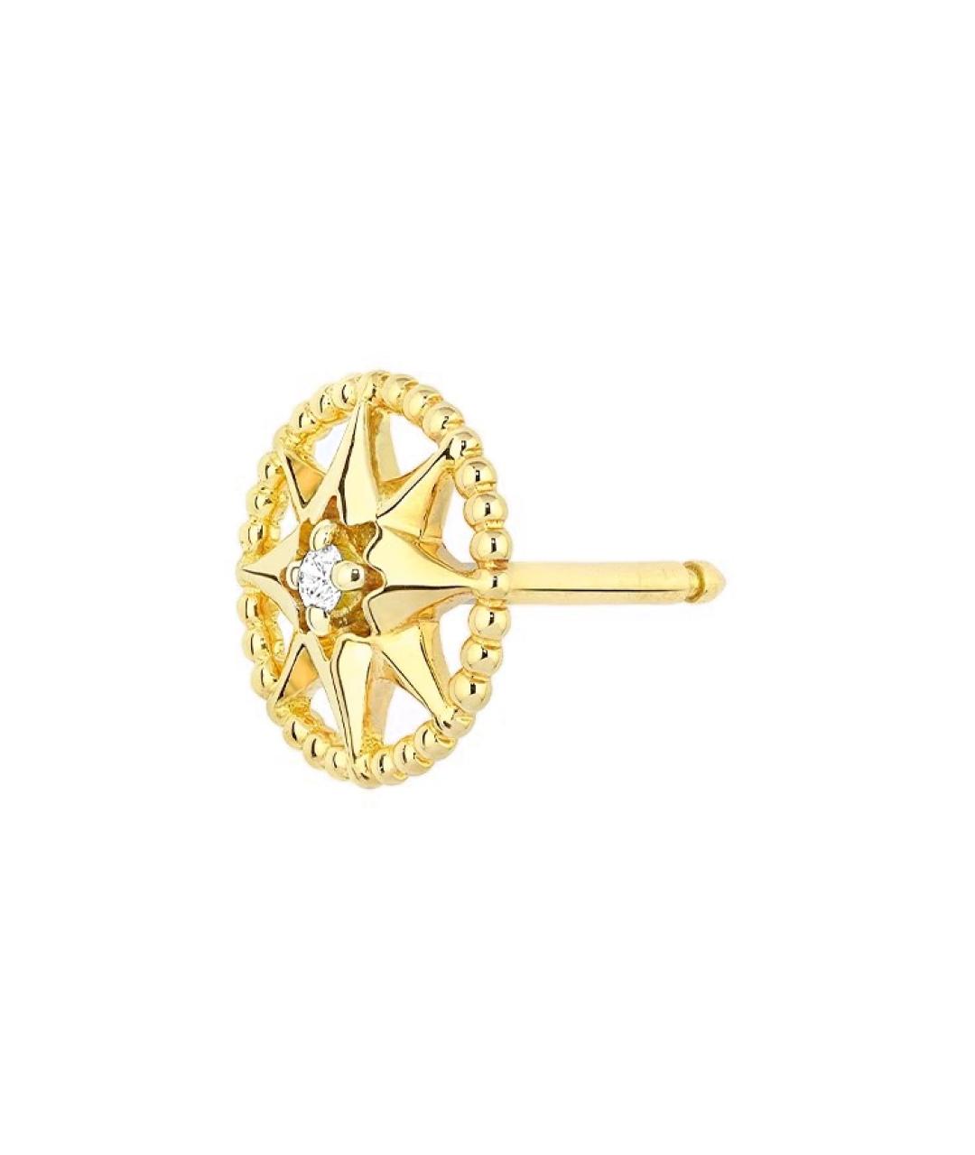 CHRISTIAN DIOR Золотые серьги из желтого золота, фото 2