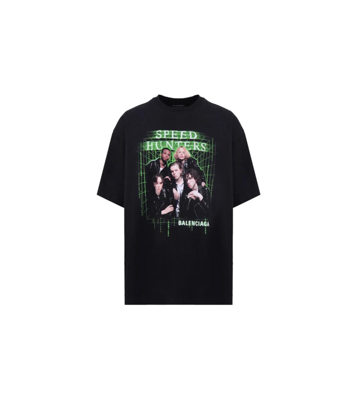 BALENCIAGA Черная футболка, фото 7