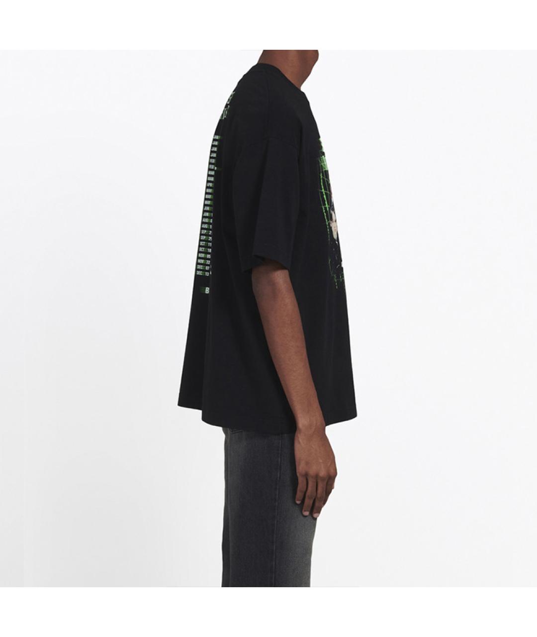 BALENCIAGA Черная футболка, фото 5