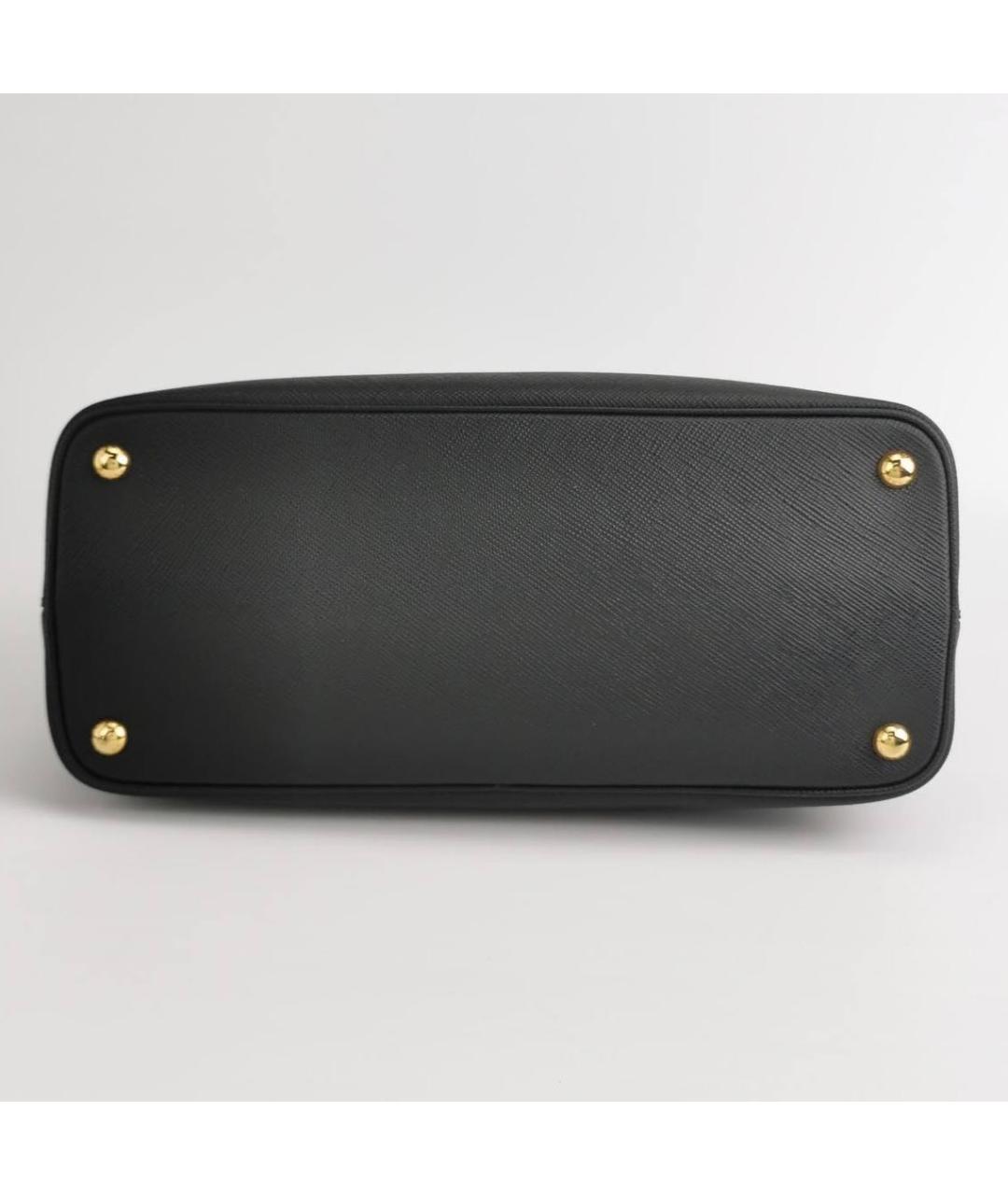 PRADA Черная кожаная сумка тоут, фото 5
