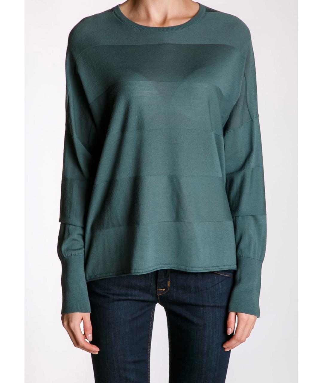 Bruno Manetti Зеленый шерстяной джемпер / свитер, фото 3