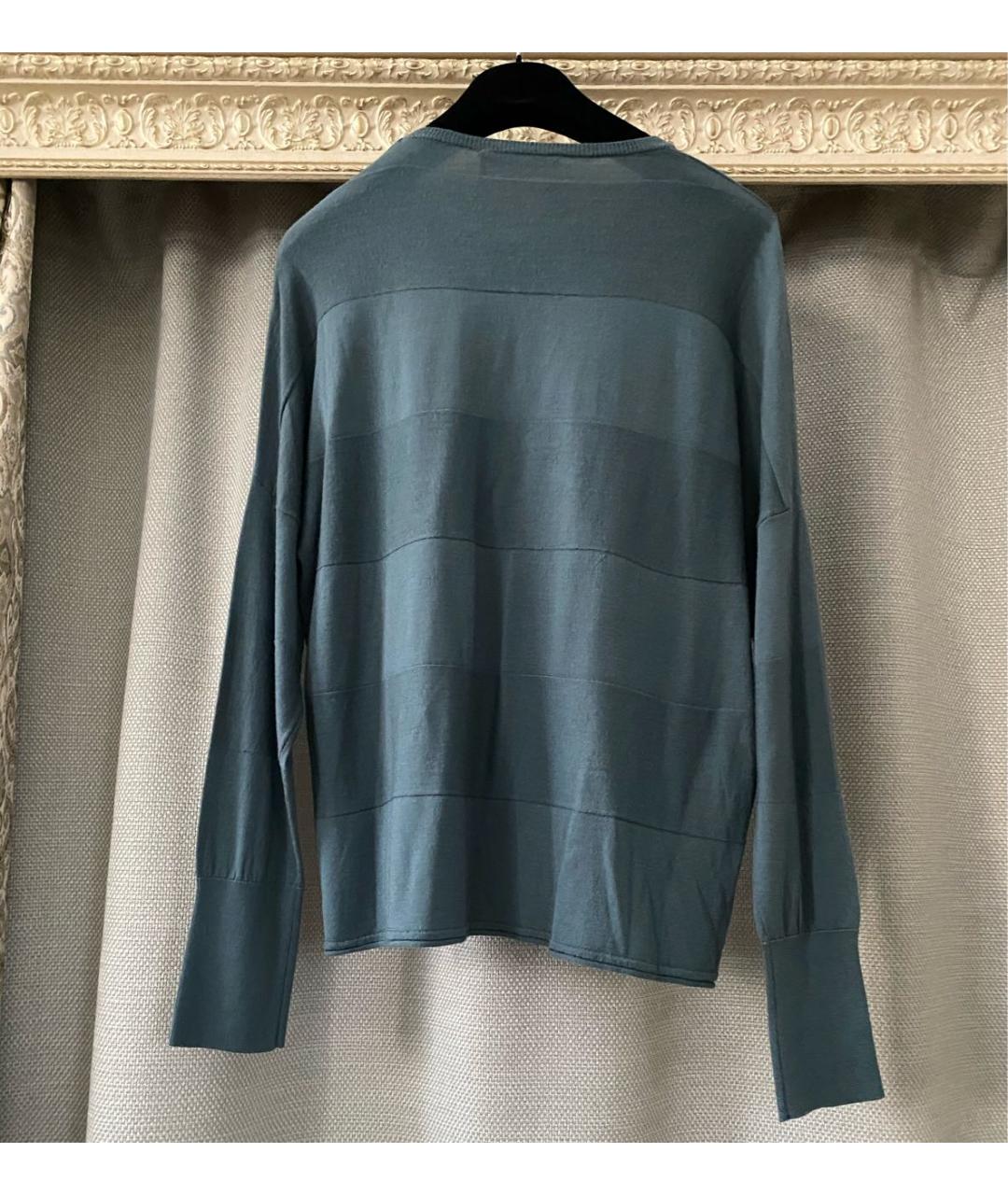 Bruno Manetti Зеленый шерстяной джемпер / свитер, фото 7