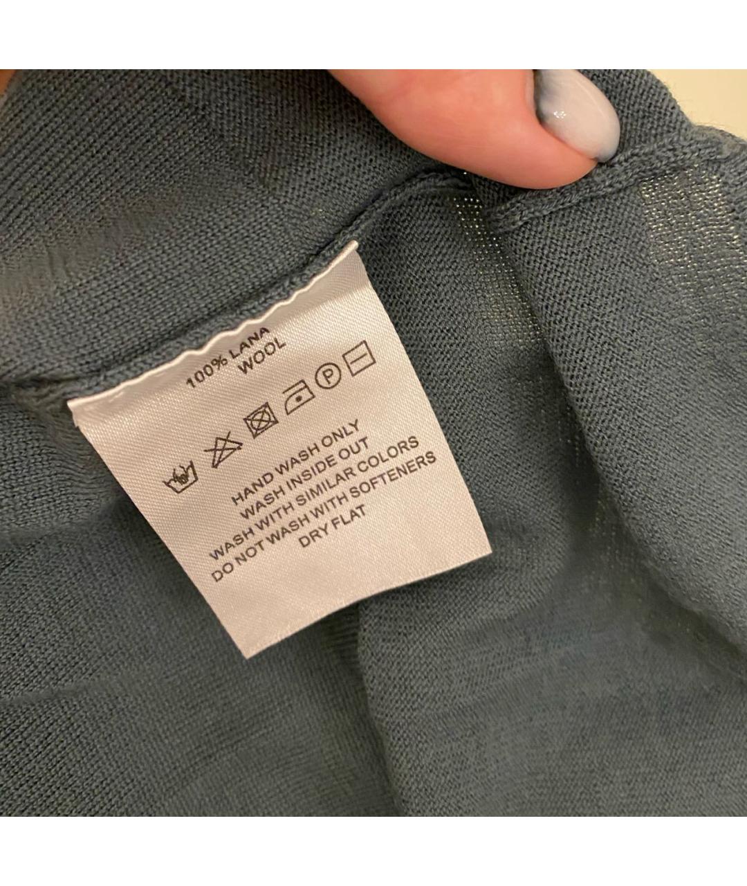 Bruno Manetti Зеленый шерстяной джемпер / свитер, фото 6