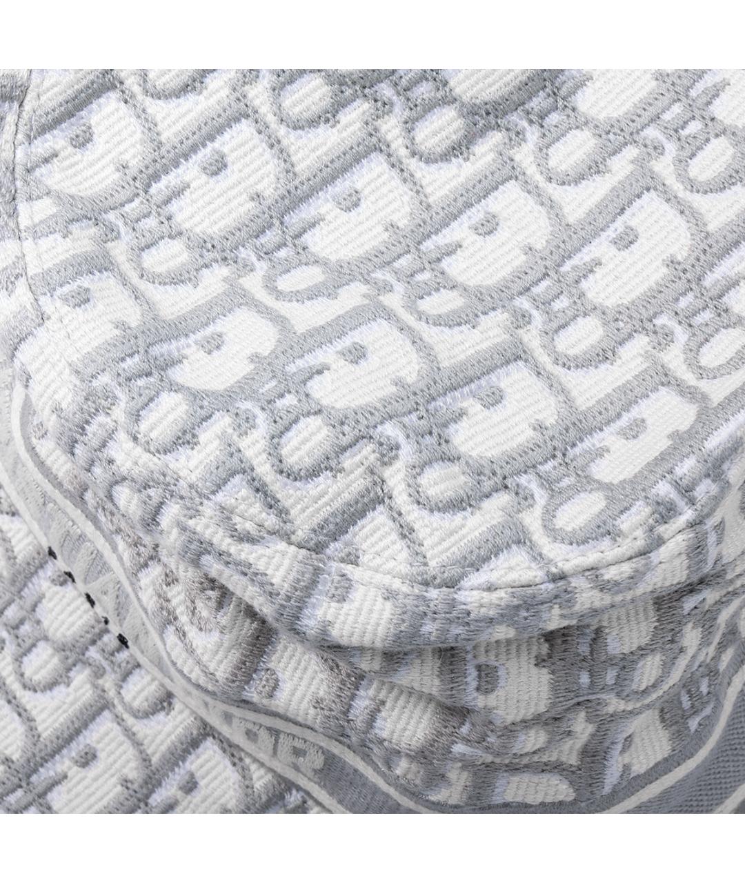 CHRISTIAN DIOR Серая хлопковая панама, фото 5