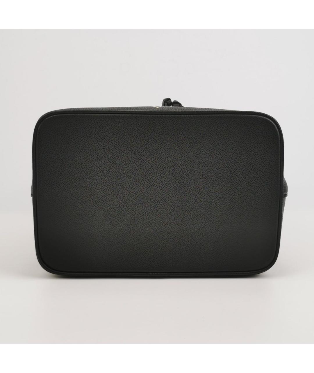 LOUIS VUITTON Черная кожаная сумка с короткими ручками, фото 5