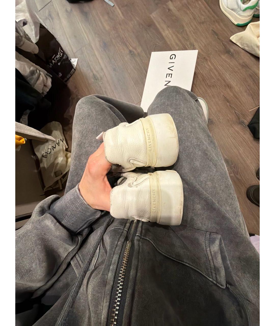 GIVENCHY Белые кожаные кеды, фото 4