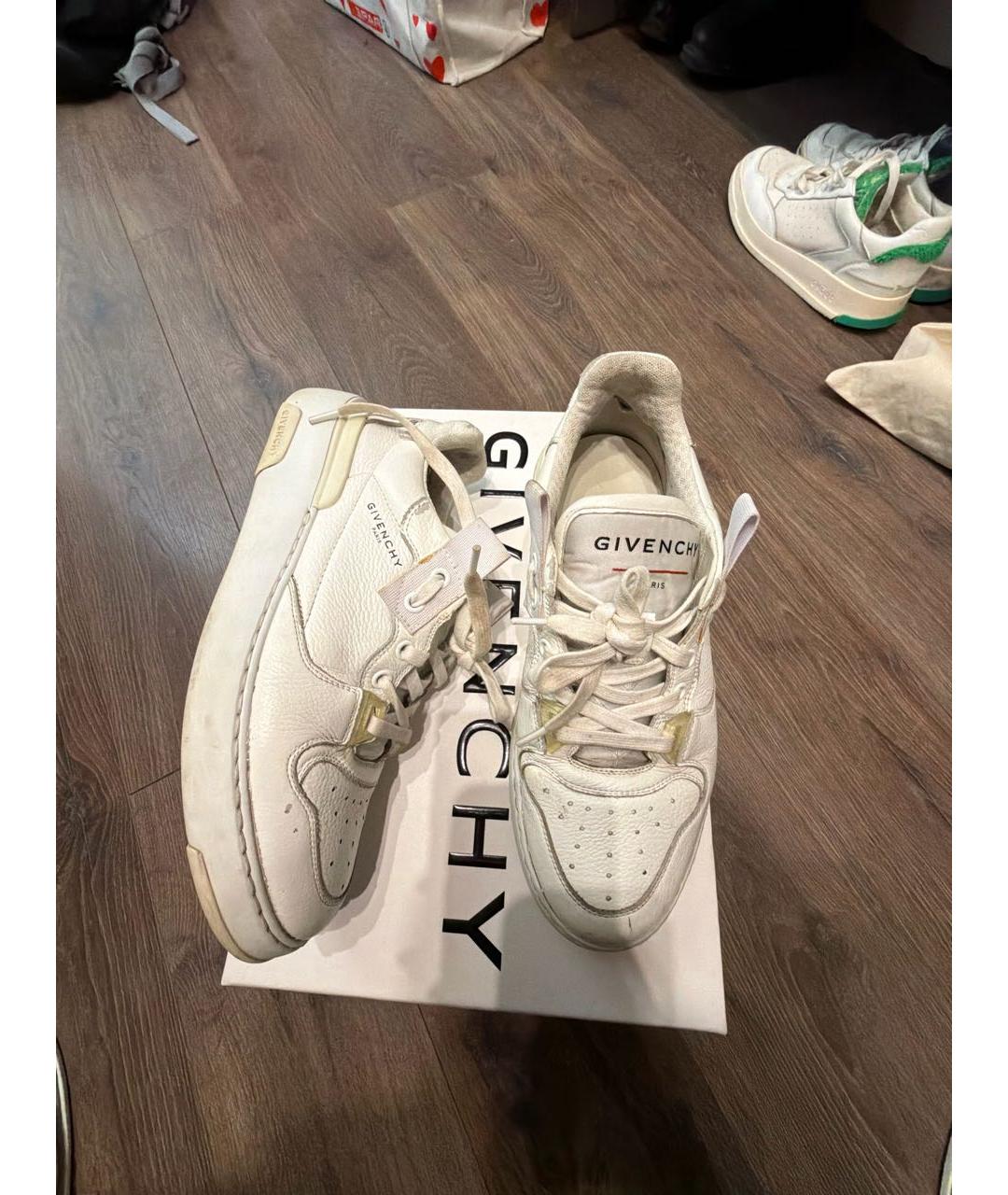 GIVENCHY Белые кожаные кеды, фото 2