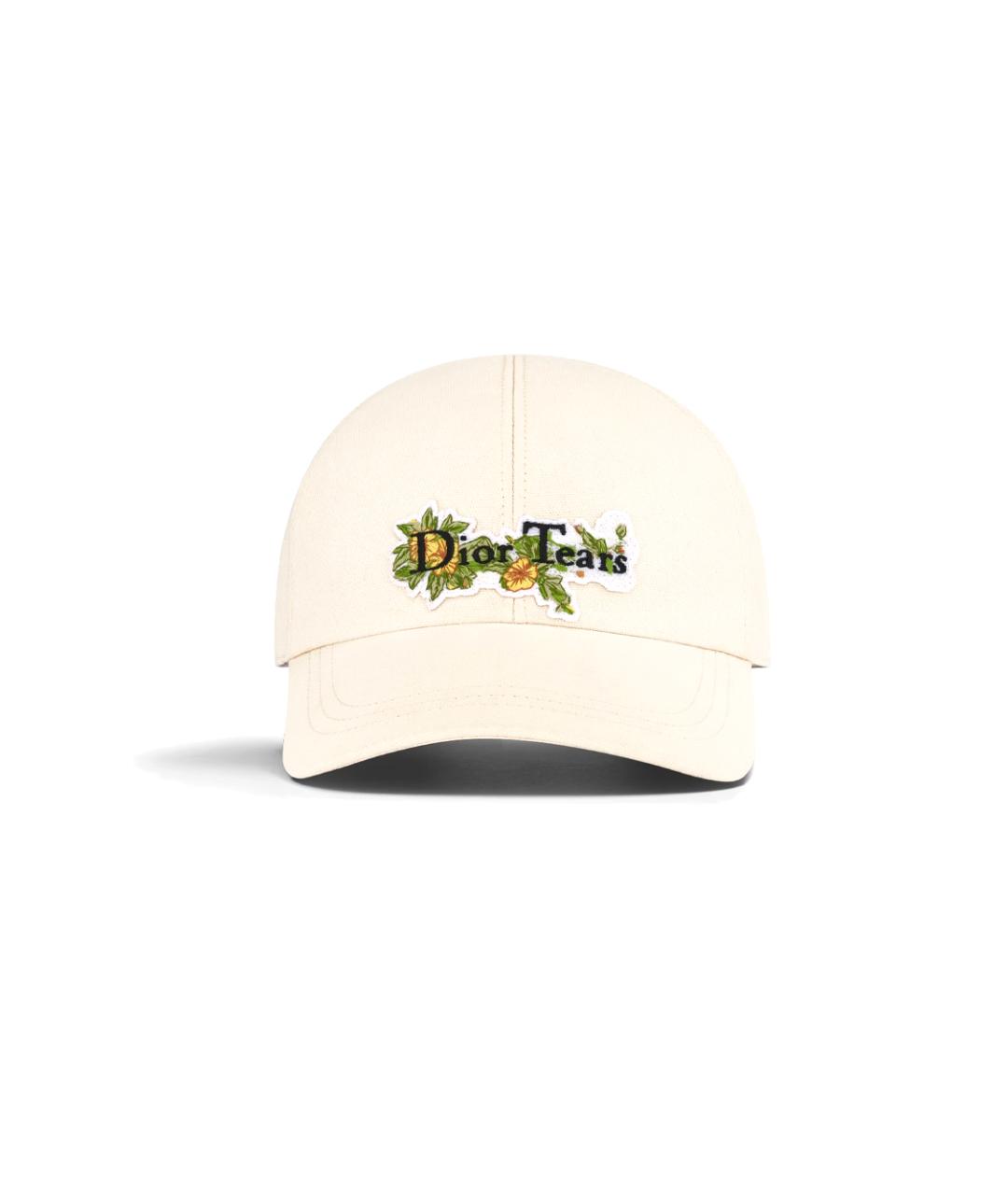 CHRISTIAN DIOR Бежевая хлопковая кепка/бейсболка, фото 2