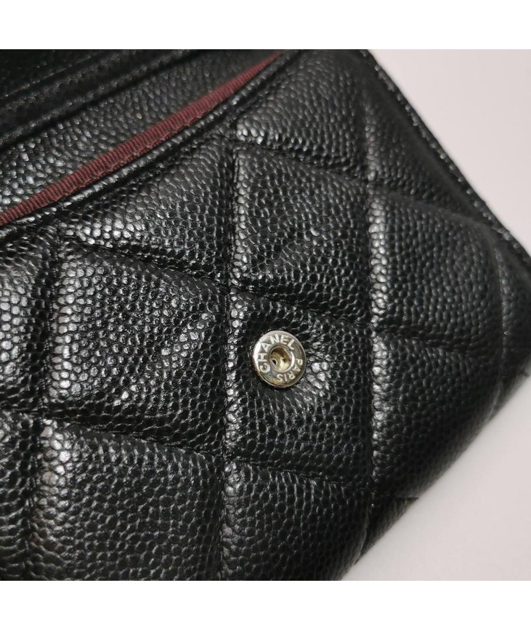 CHANEL Черная кожаная сумка через плечо, фото 8