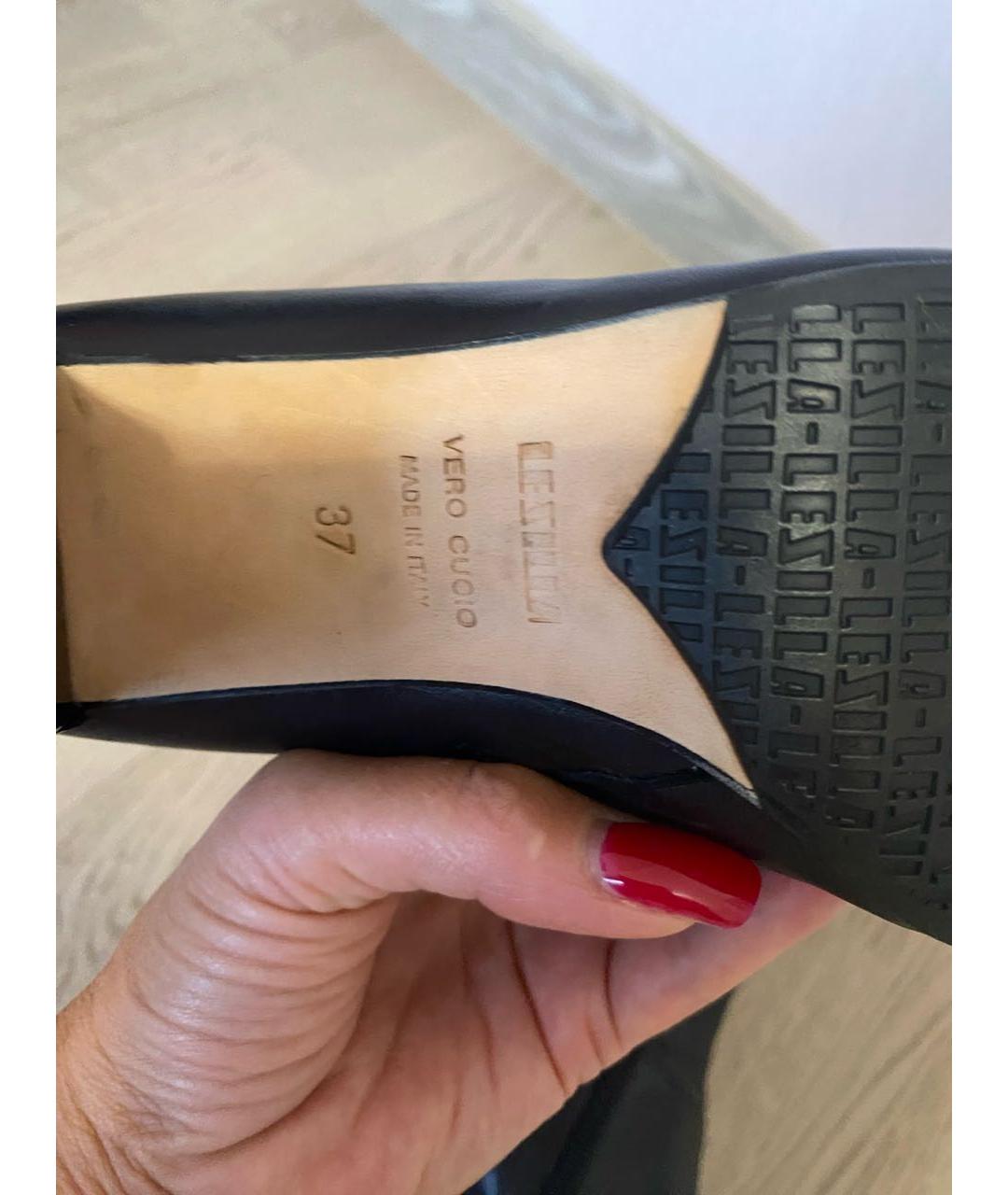 LE SILLA Черные кожаные сапоги, фото 4