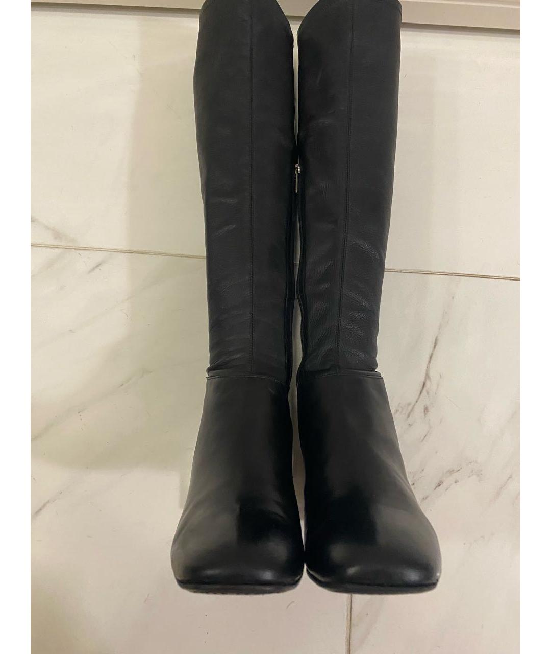LE SILLA Черные кожаные сапоги, фото 6