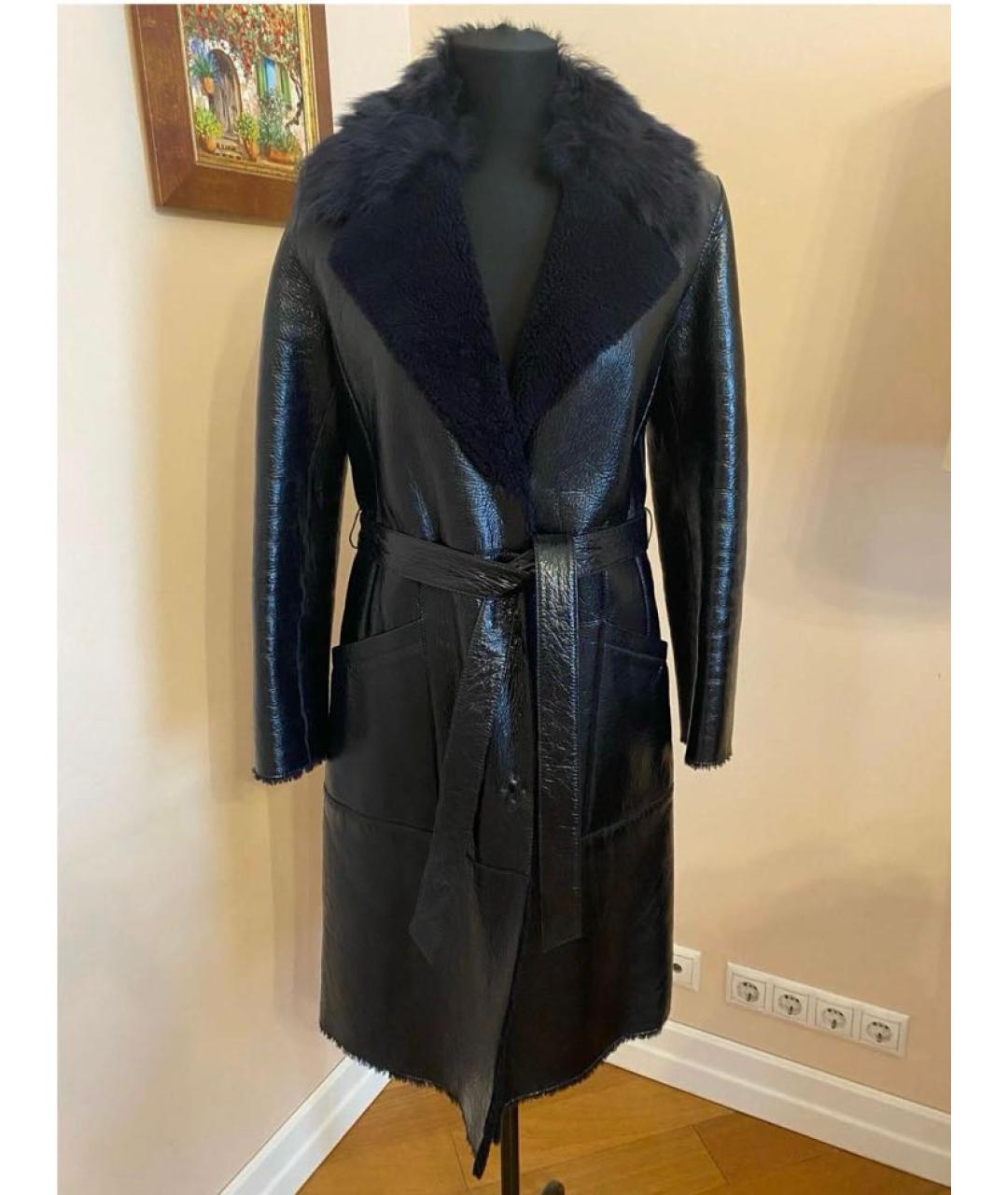 CELINE Черная меховая дубленка, фото 8