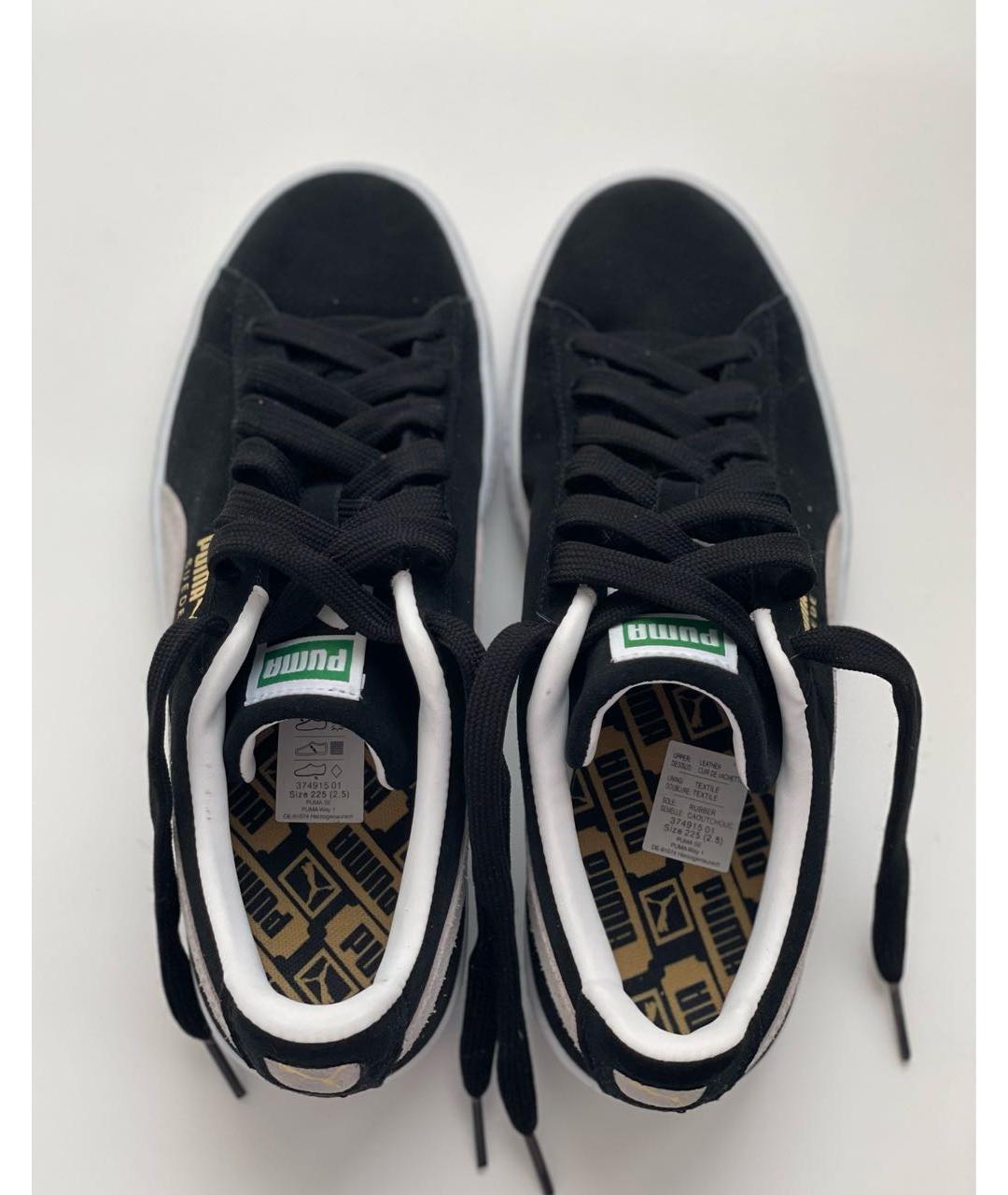 PUMA Черные замшевые кроссовки, фото 2