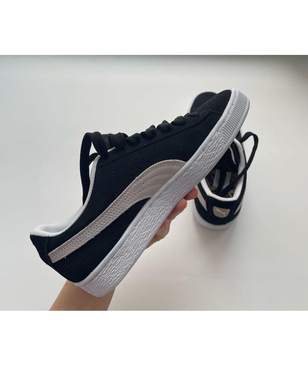 PUMA Черные замшевые кроссовки, фото 3