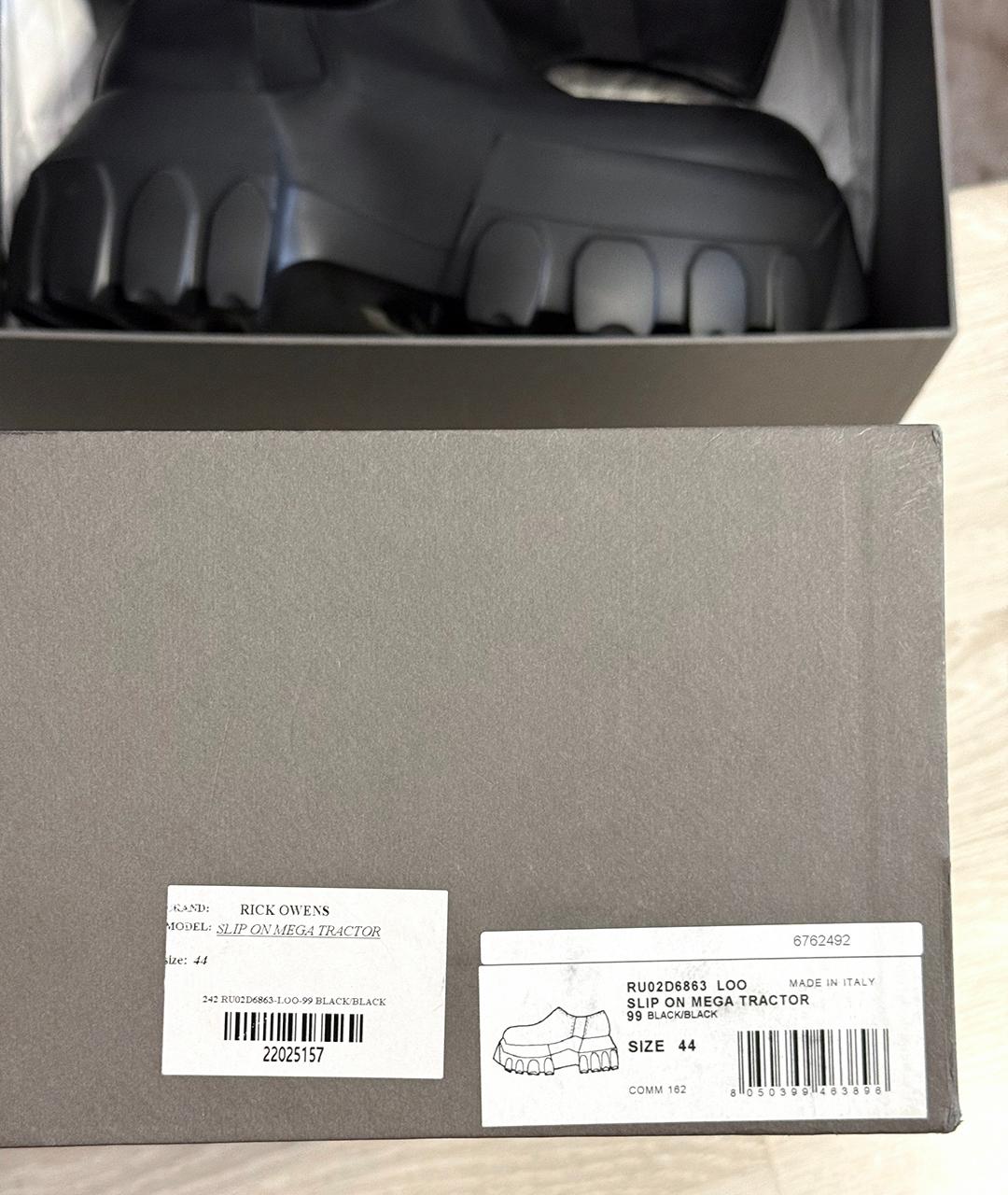 RICK OWENS Черные кожаные ботинки, фото 5