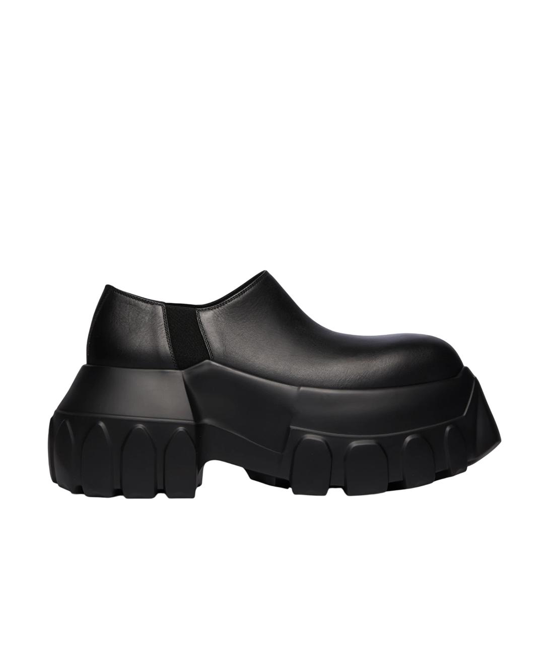 RICK OWENS Черные кожаные ботинки, фото 10