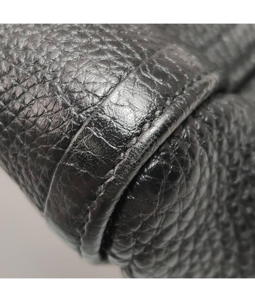 GUCCI Черная кожаная сумка тоут, фото 8