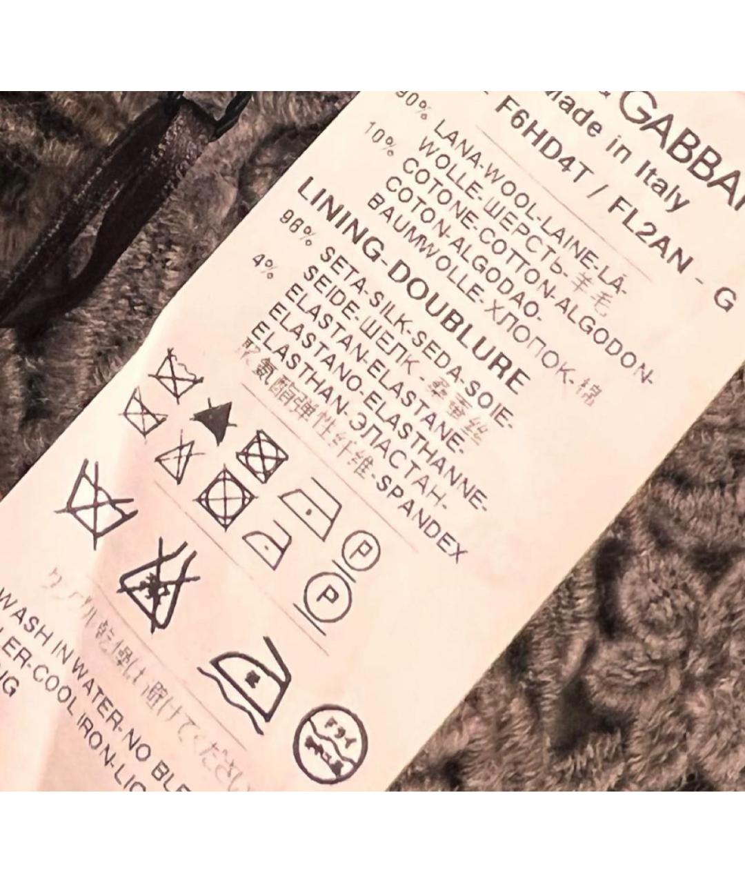 DOLCE&GABBANA Коричневый костюм с юбками, фото 5