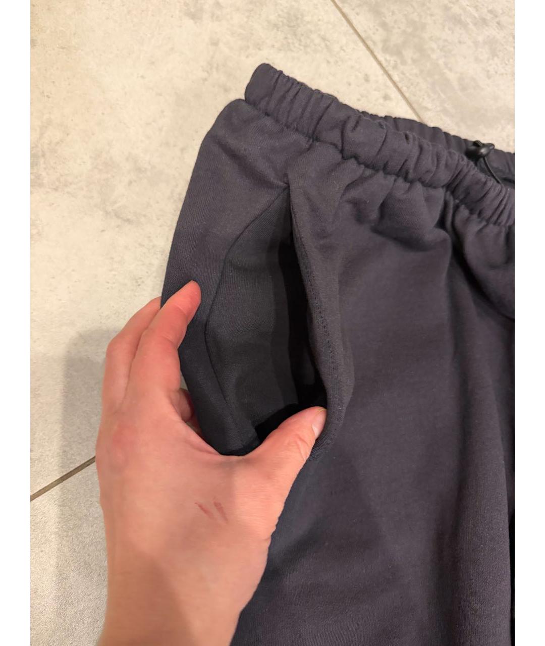 YEEZY Черные хлопковые повседневные брюки, фото 4