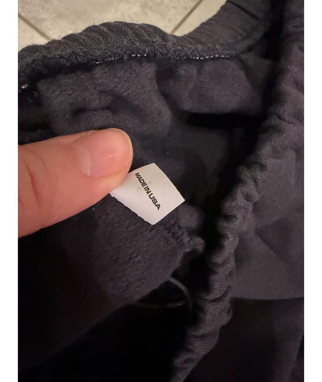 YEEZY Черные хлопковые повседневные брюки, фото 5