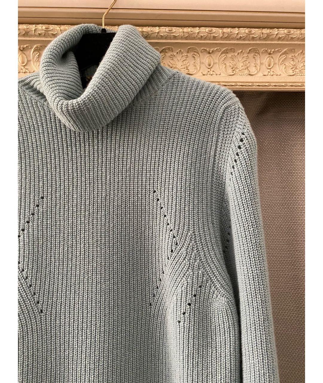 LES COPAINS Зеленый кашемировый джемпер / свитер, фото 8