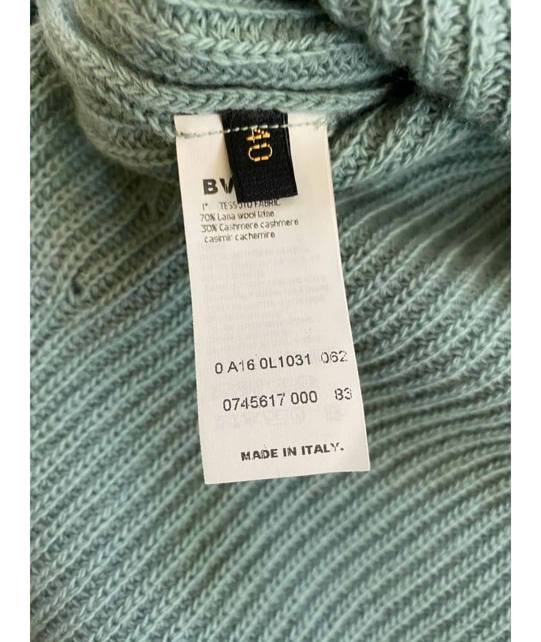 LES COPAINS Зеленый кашемировый джемпер / свитер, фото 7
