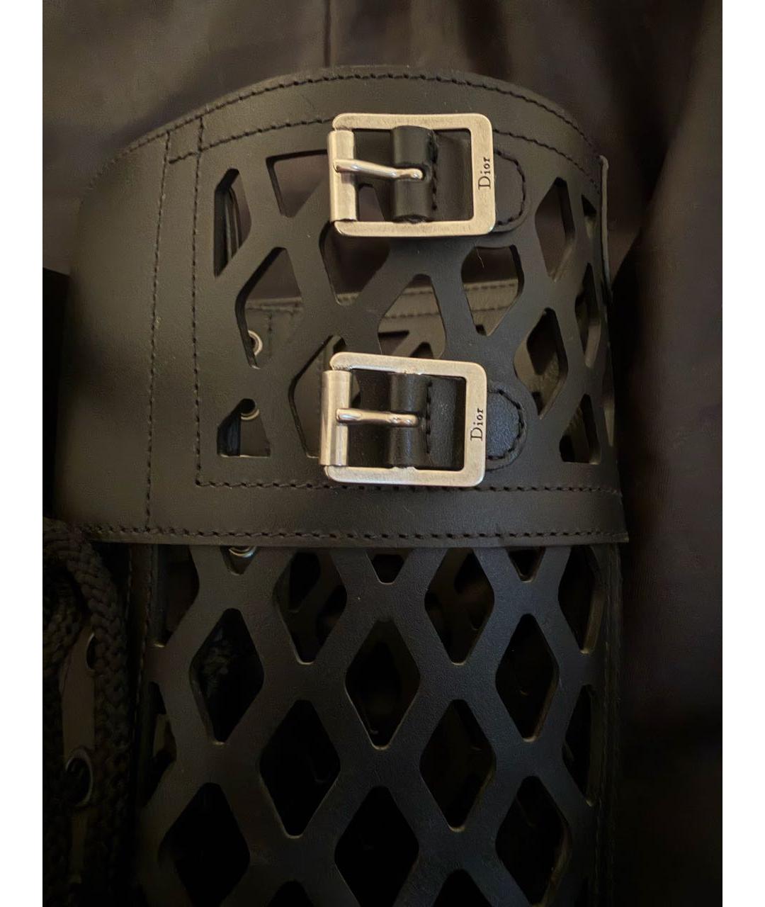 CHRISTIAN DIOR Черные кожаные ботинки, фото 2