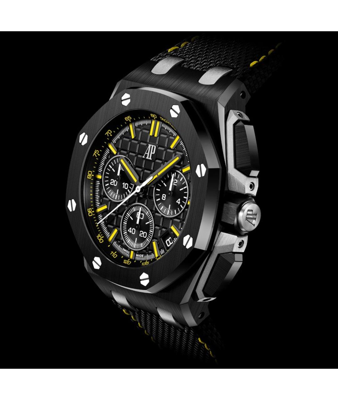 Audemars Piguet Черные керамические часы, фото 4